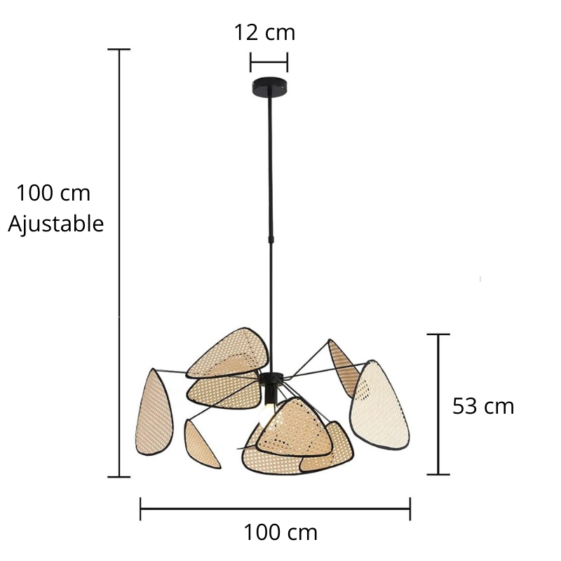 Suspension en rotin AFONA