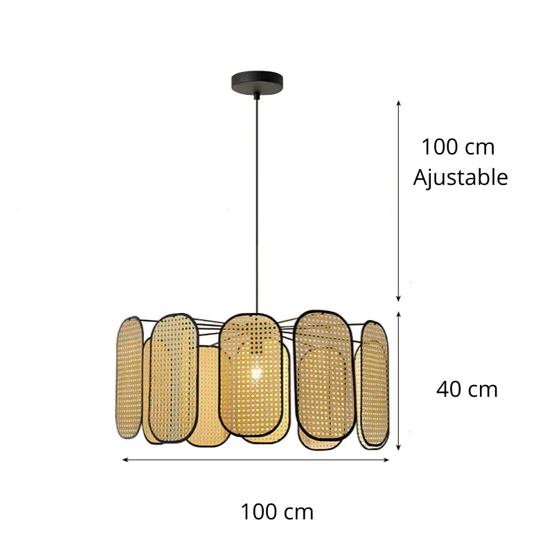 Suspension en rotin AMALIA