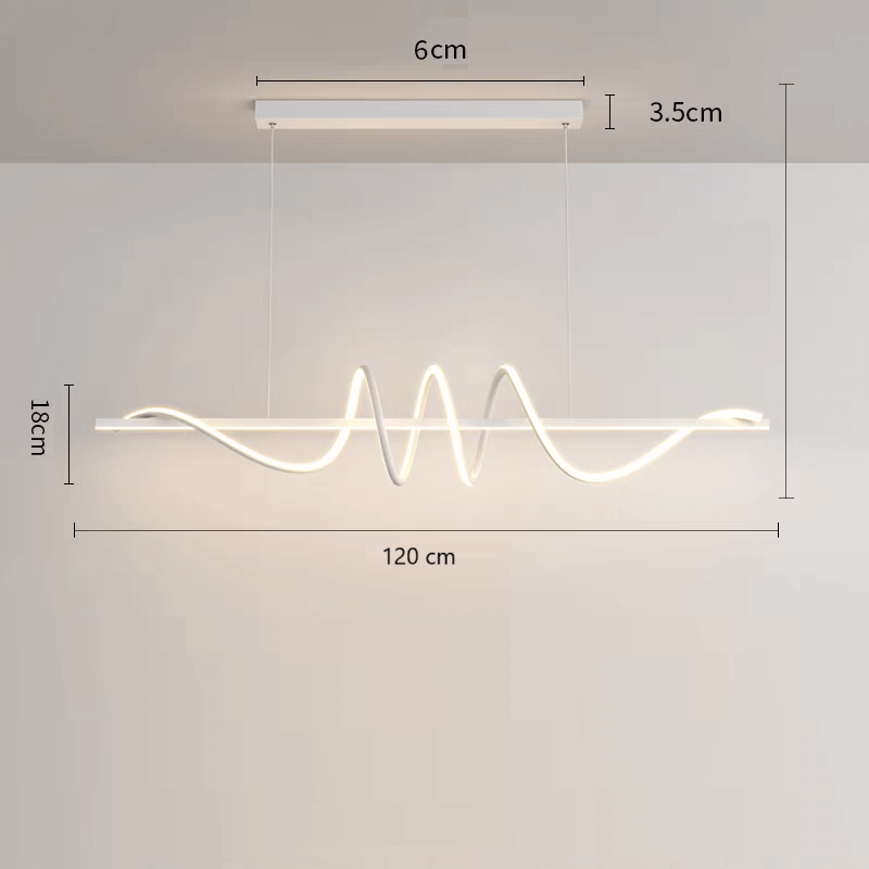 Suspension îlot cuisine LED | TOURBILLON