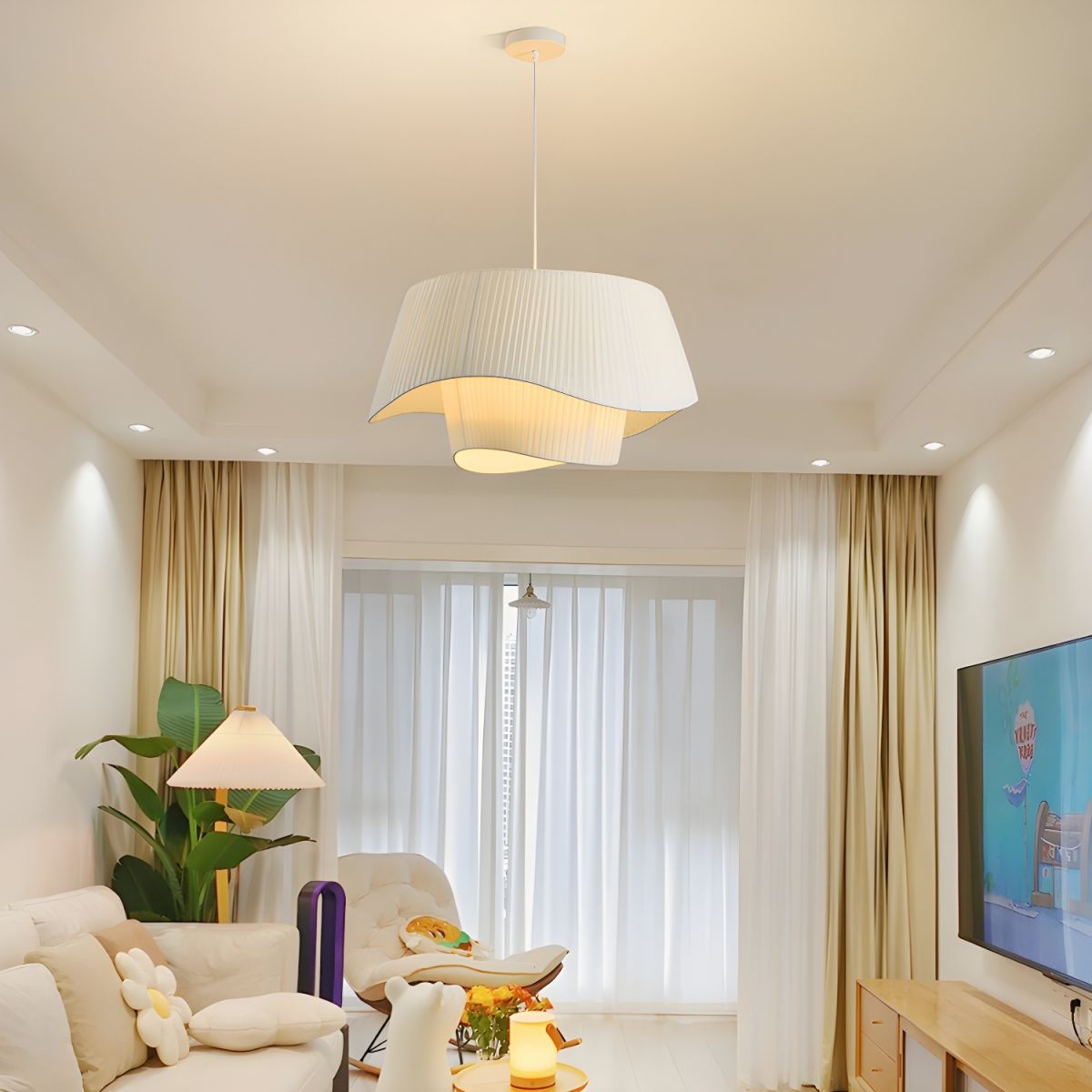 Suspension en tissu YOLANDE