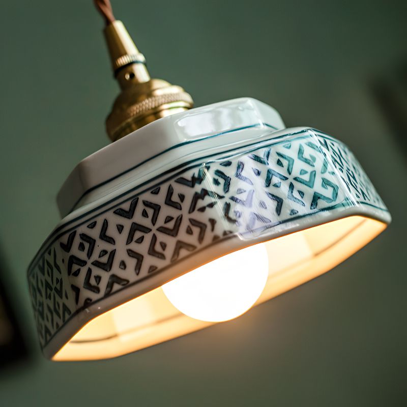 Suspension vintage en céramique GALENA