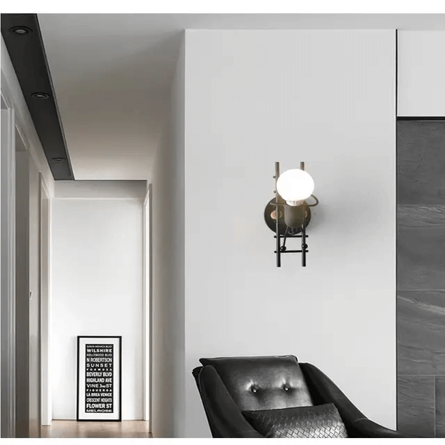 Applique murale LED en verre et acier │ KLINT