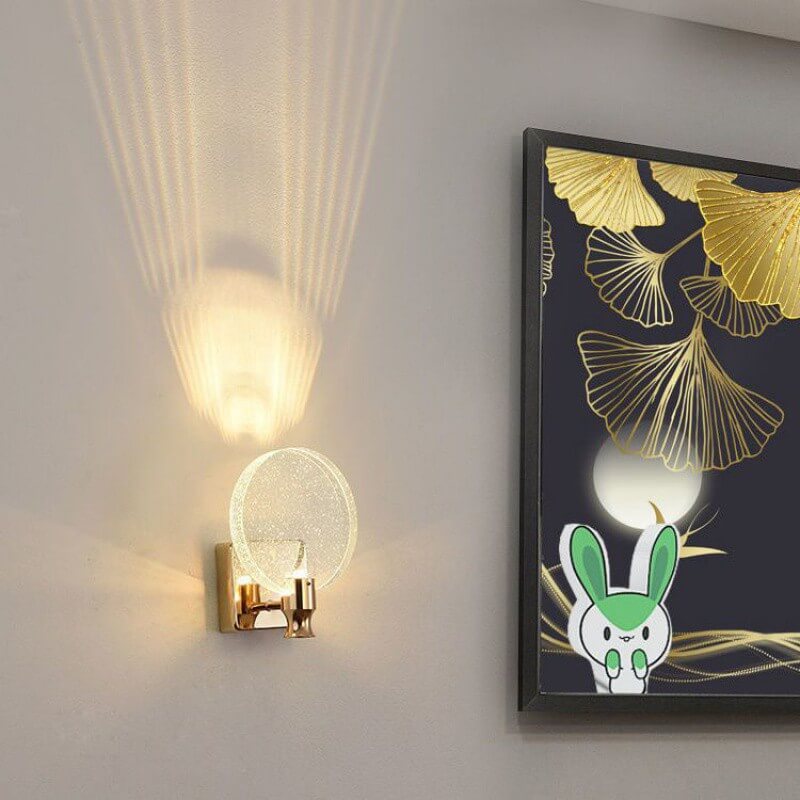 Applique murale LED au design moderne en acier et Crystal│ STRASS
