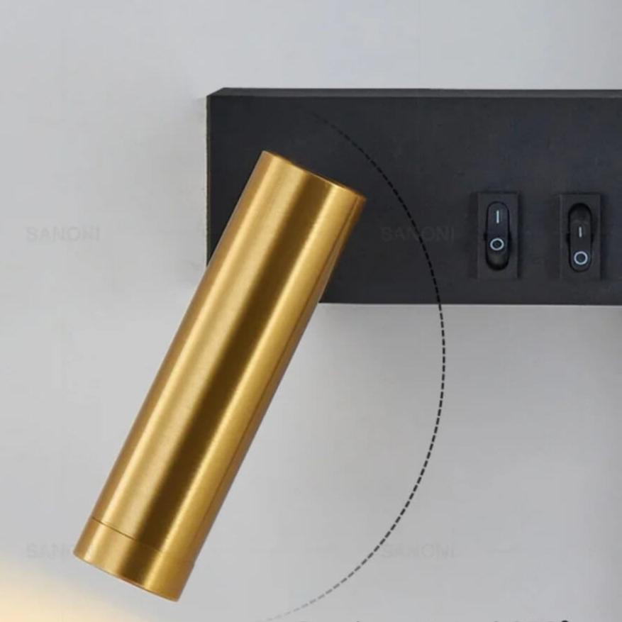 Applique murale LED métallique avec double source lumineuse│ FROJA