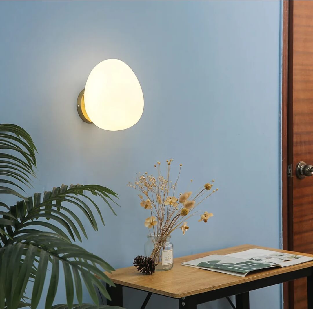 Applique murale LED au design nordique en forme d'œuf│ ILSKOT