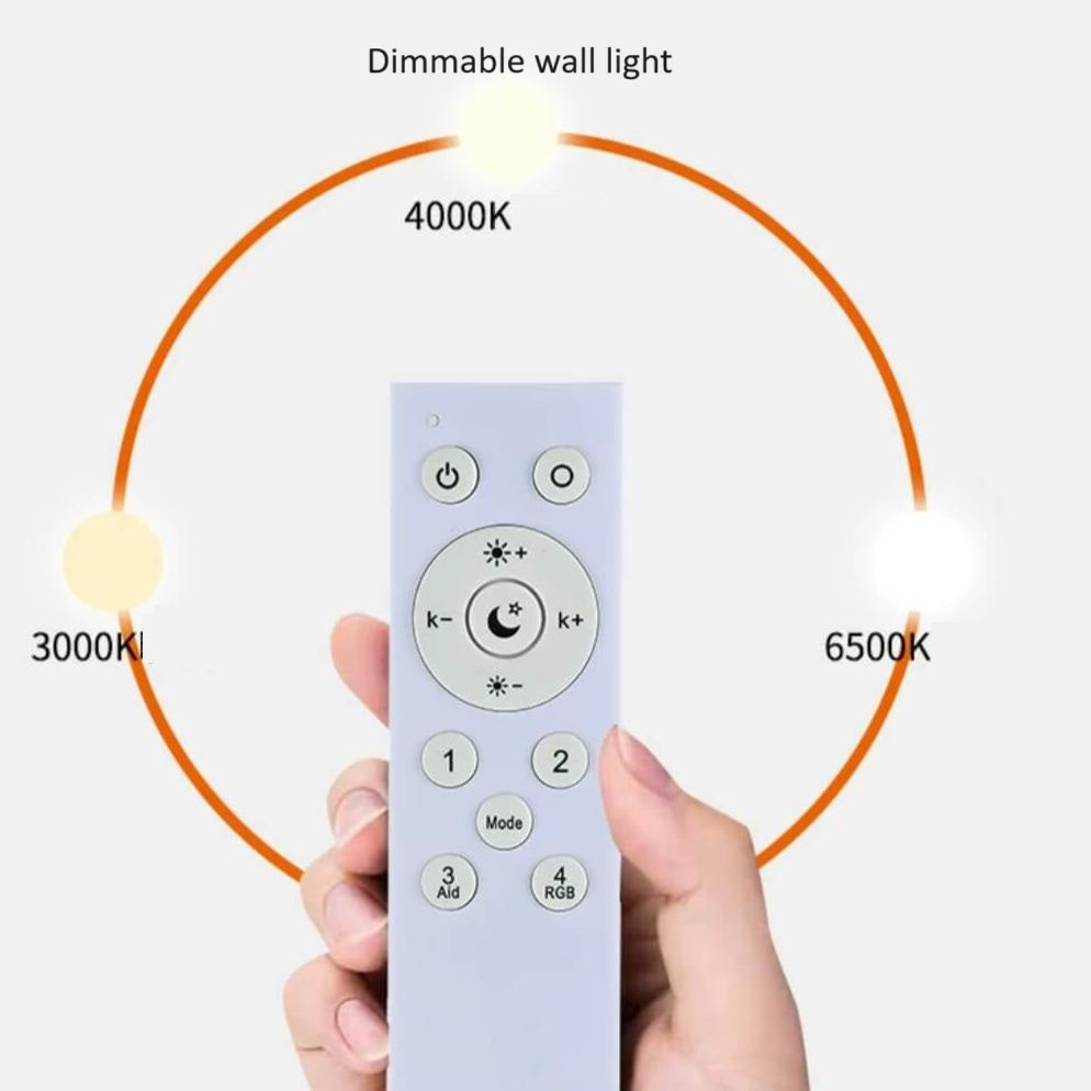 Applique murale LED style scandinave métallique avec abat-jour rotatif│ WUNKY