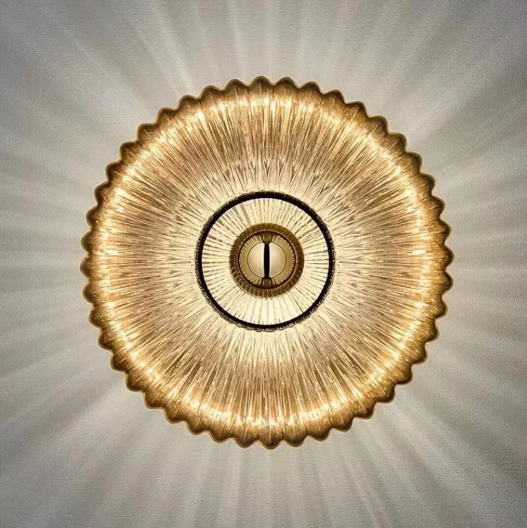 Applique murale en verre LED ondulée │ ENOLIT