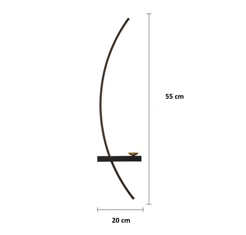 Applique murale LED métallique circulaire │ DAITSU