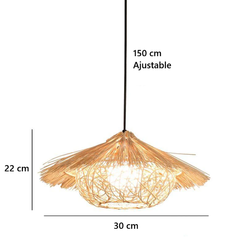 Suspension bohème en osier TABOH