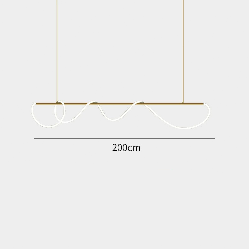 Suspension îlot cuisine LED en métal et silicone | FLEXITY