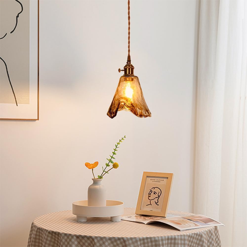 Suspension en verre vintage VALENKA