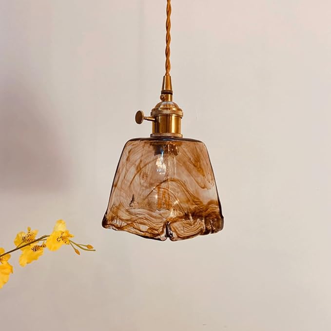 Suspension en verre vintage VALENKA