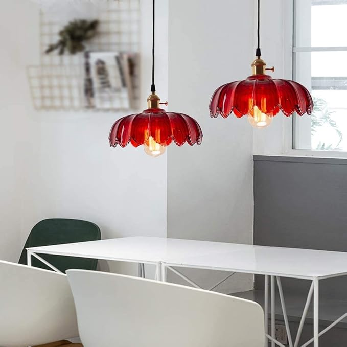 Suspension en verre vintage FLORIDA