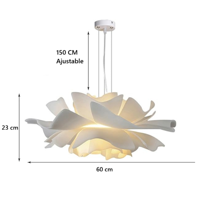 Suspension fleure en acrylique FLORA