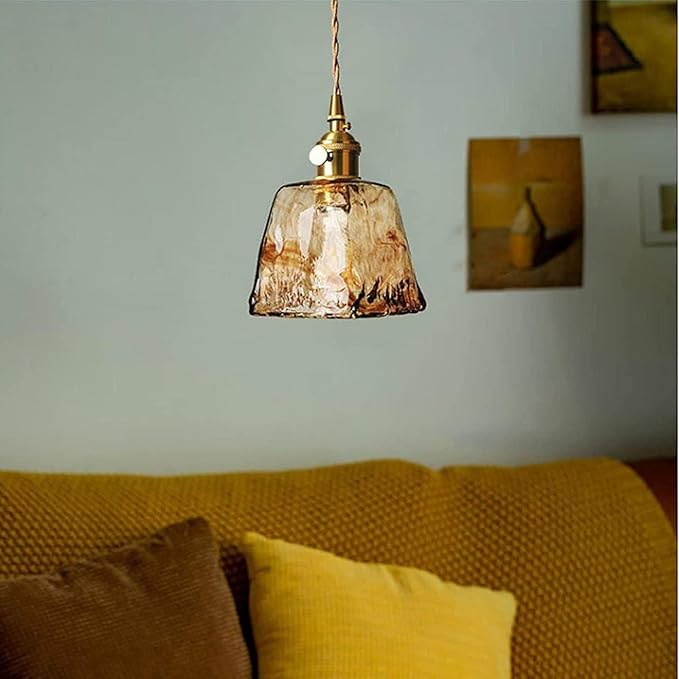 Suspension en verre vintage VALENKA