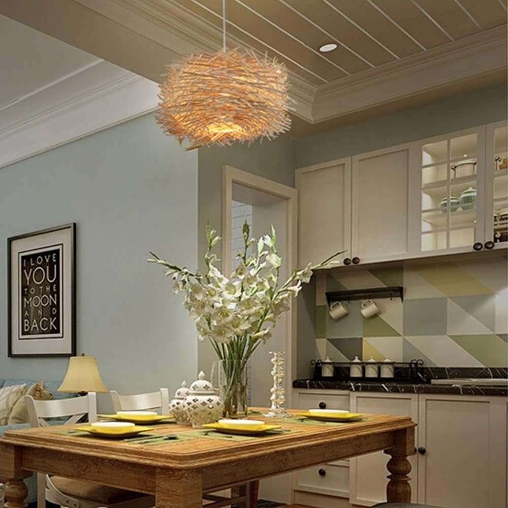 Suspension bohème en rotin RUCH