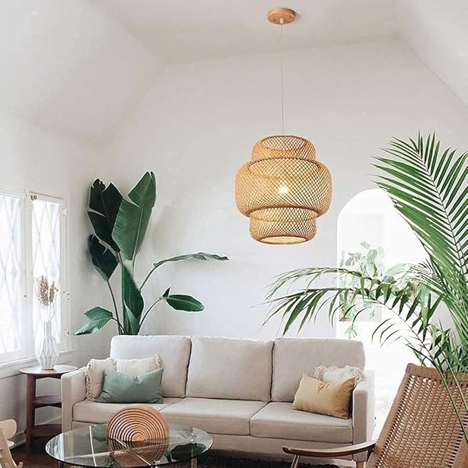 Suspension bohème en bambou TOBLI