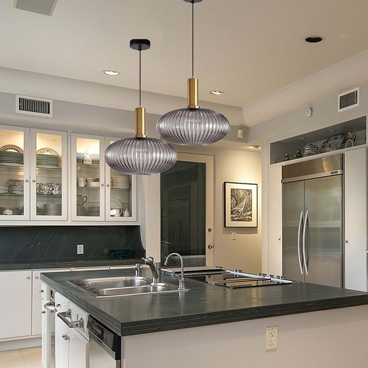 Suspension en verre nervurée YARVA