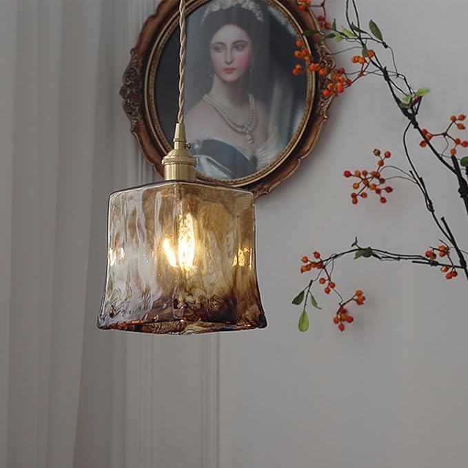 Suspension en verre vintage VALENKA