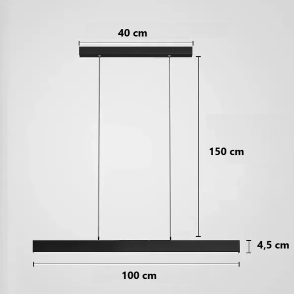 Suspension îlot cuisine LED en Métal et Bois | ELINE