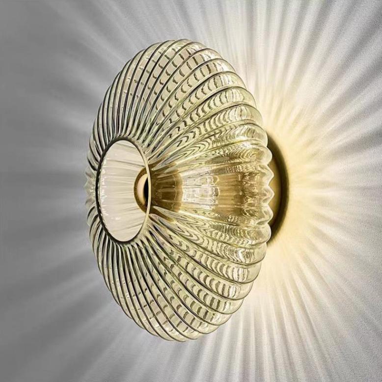 Applique murale en verre LED ondulée │ ENOLIT