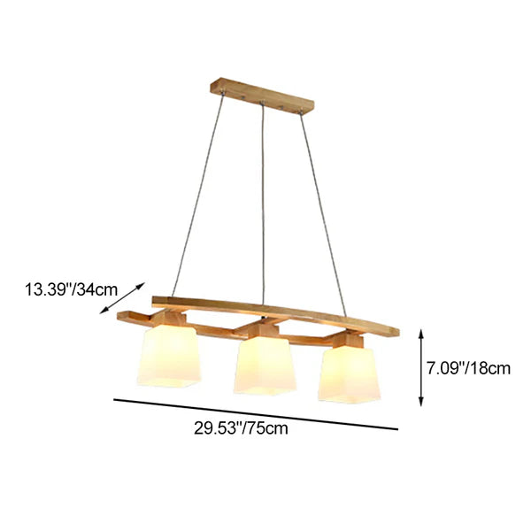 Suspension en bois RUFI