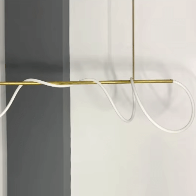 Suspension îlot cuisine LED en métal et silicone | FLEXITY