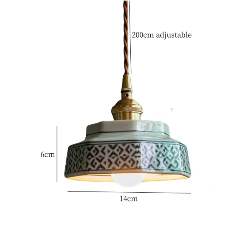 Suspension vintage en céramique GALENA