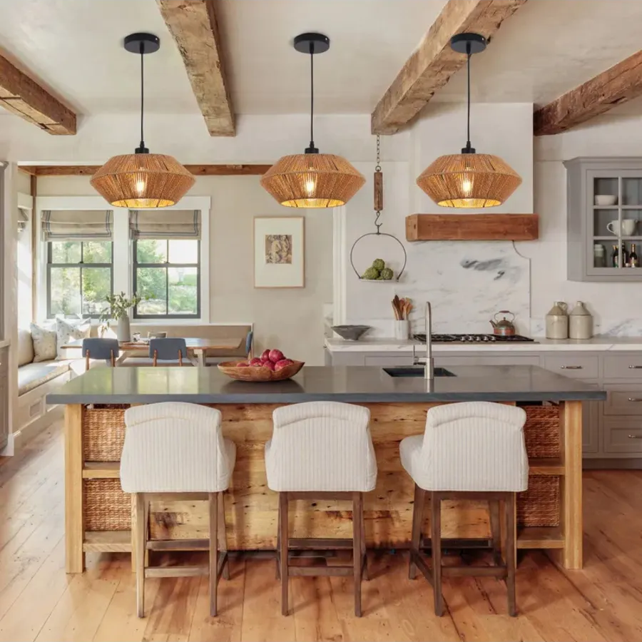 Suspension bohème en corde de cacao oriental FALETA