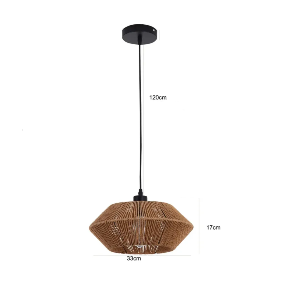 Suspension bohème en corde de cacao oriental FALETA