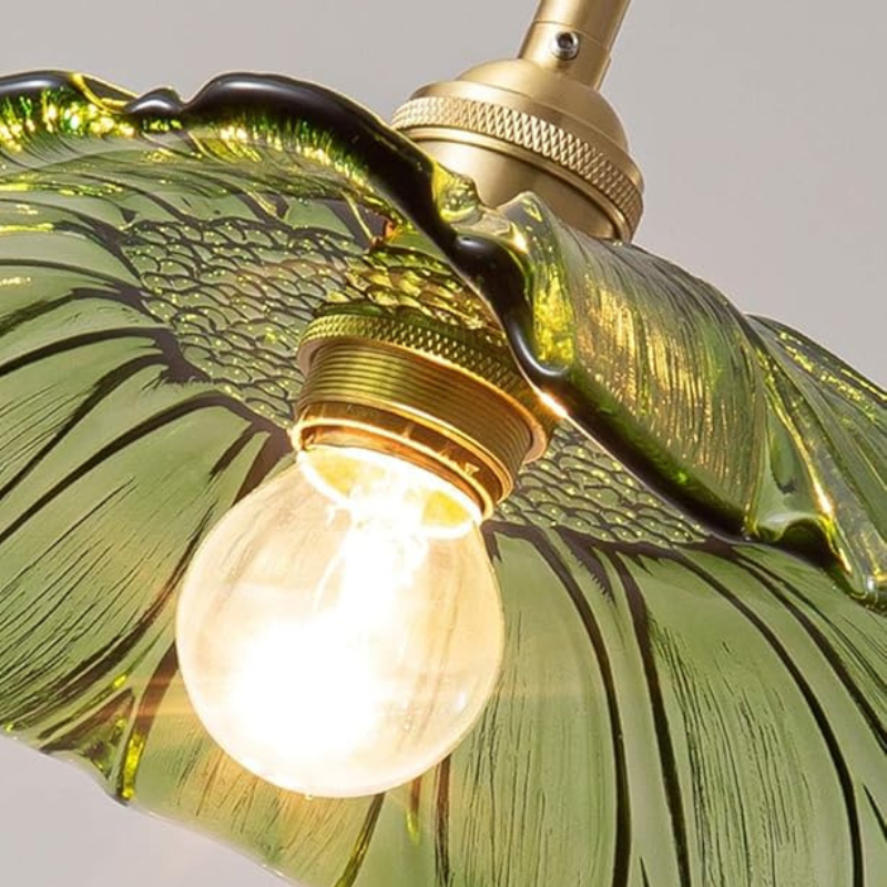 Suspension fleur en verre vintage ORKIDA