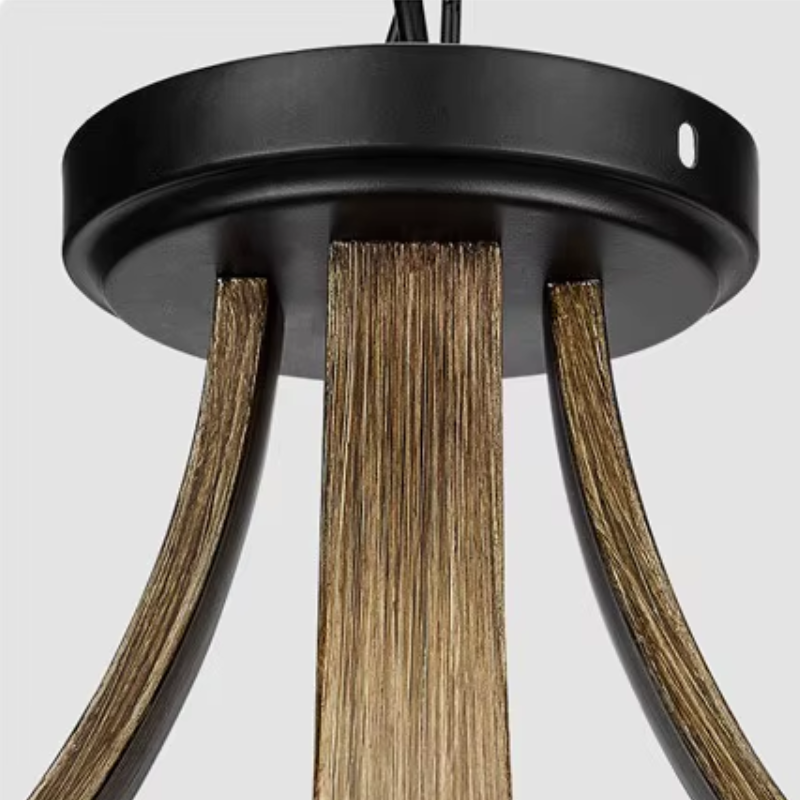 Suspension industrielle en bois massif NELA