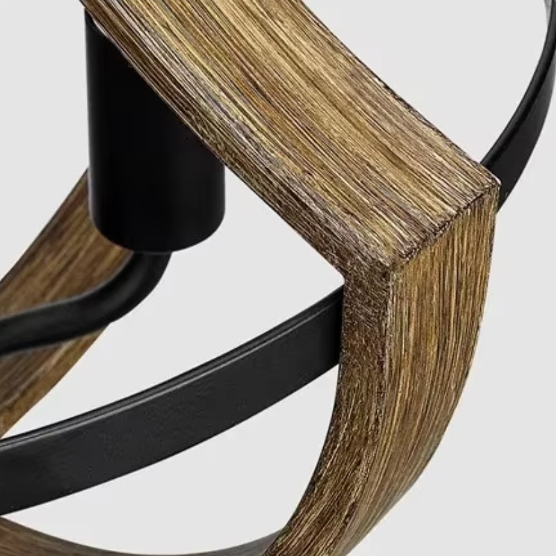 Suspension industrielle en bois massif NELA