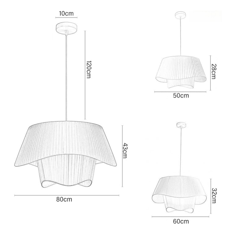 Suspension en tissu YOLANDE