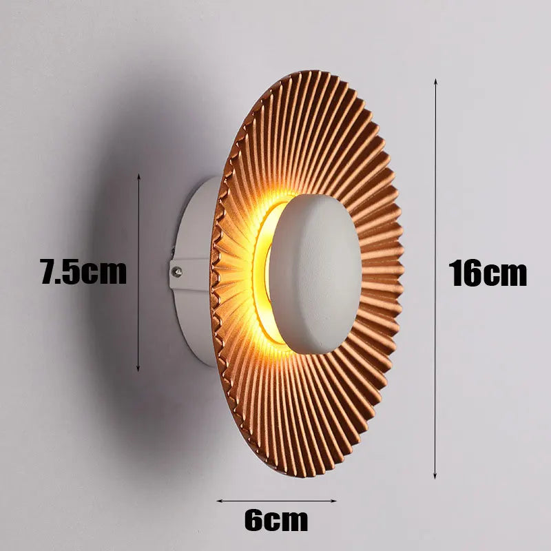 Applique murale LED moderne ronde en aluminium │ WASIDA