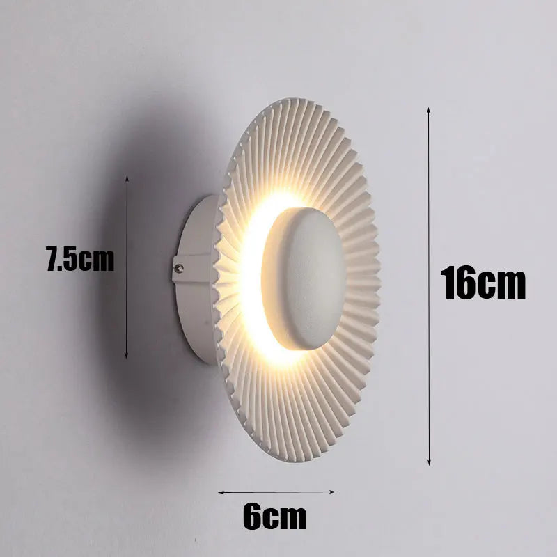 Applique murale LED moderne ronde en aluminium │ WASIDA
