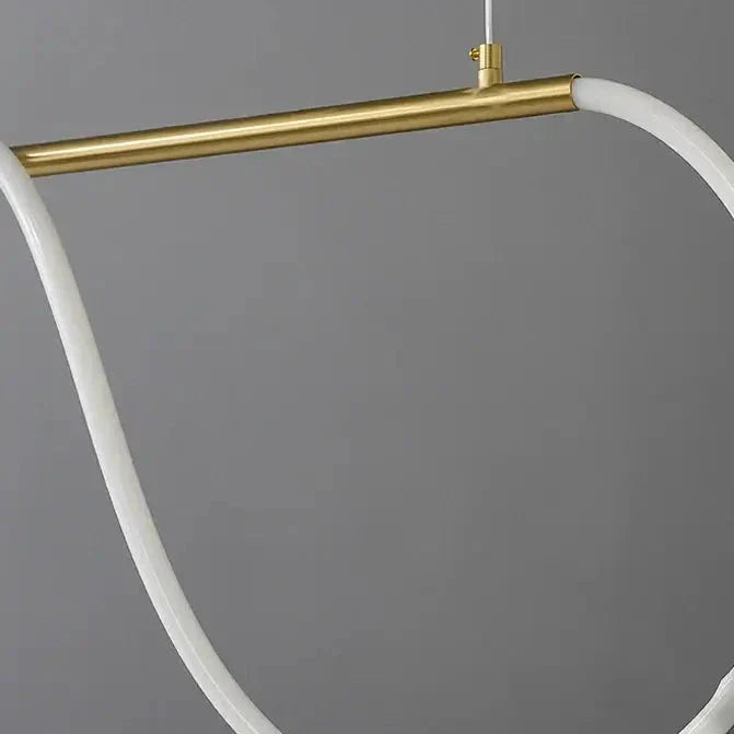 Suspension îlot cuisine LED en métal et silicone | FLEXITY