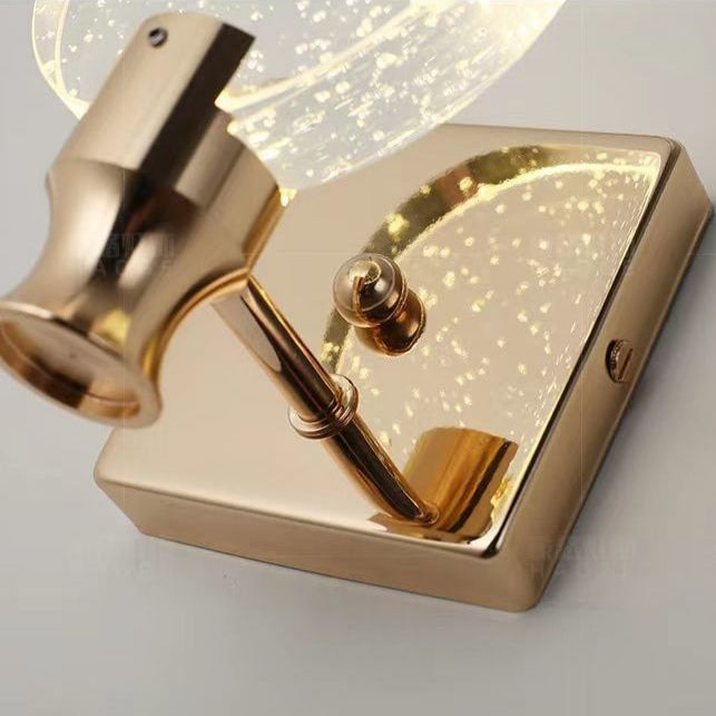 Applique murale LED au design moderne en acier et Crystal│ STRASS
