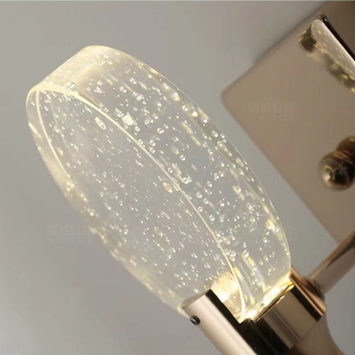 Applique murale LED au design moderne en acier et Crystal│ STRASS