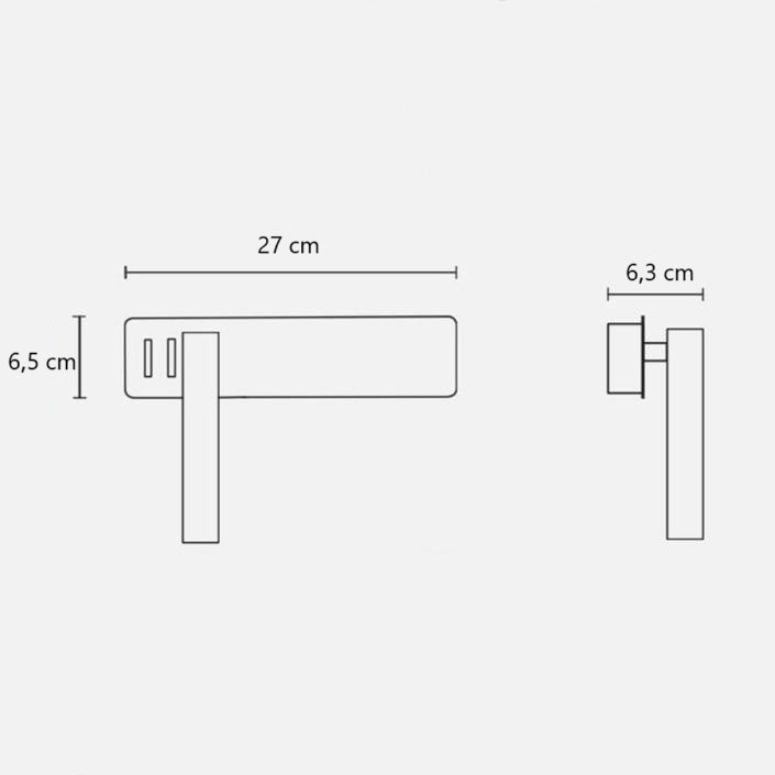 Applique murale LED moderne avec double source lumineuse│ SKEPIR