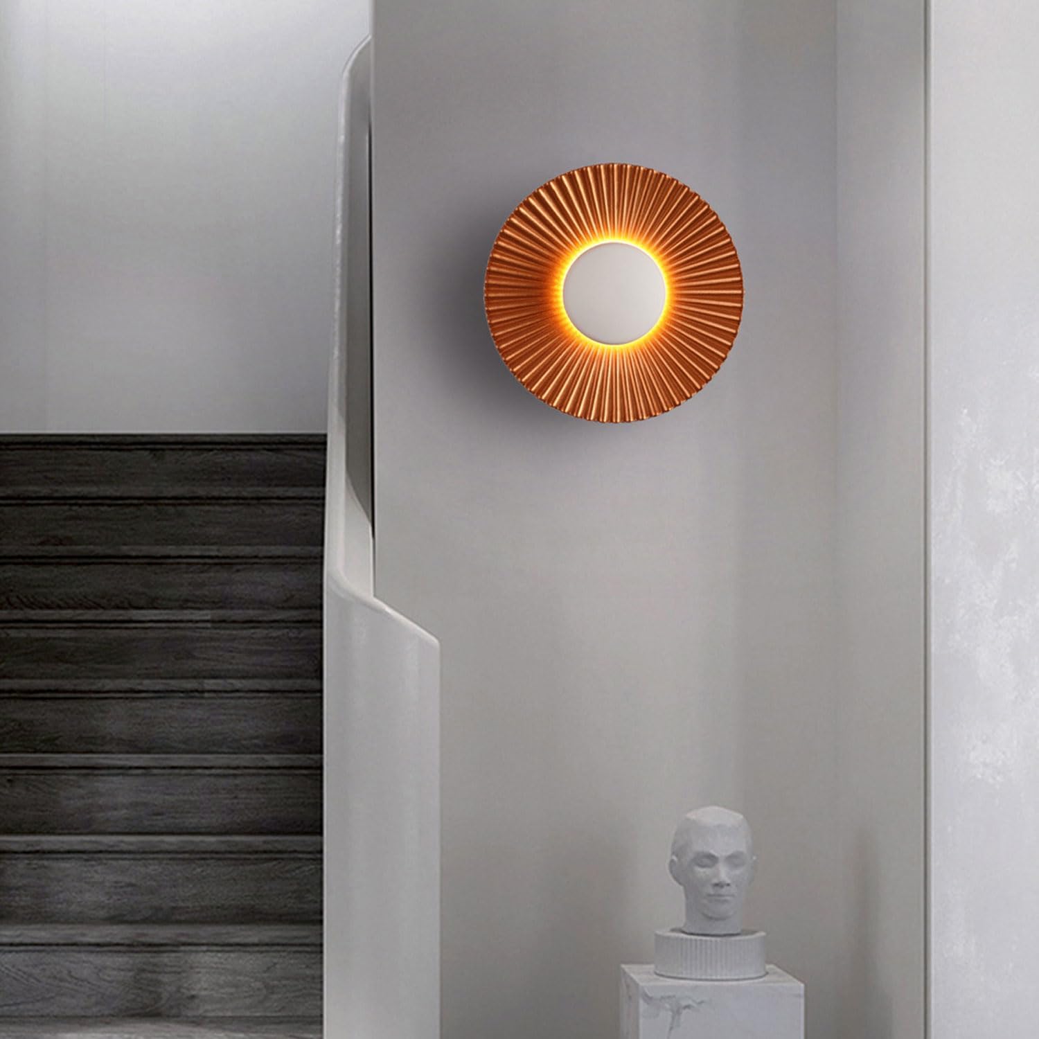 Applique murale LED moderne ronde en aluminium │ WASIDA