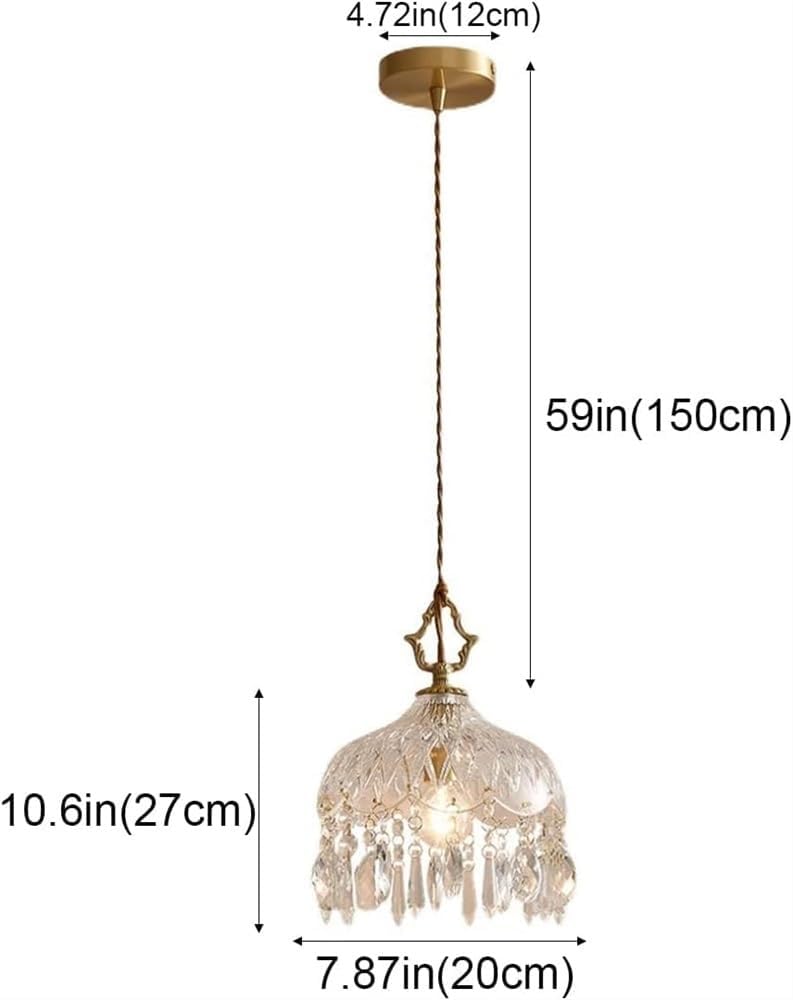 Suspension en Crystal vintage WENZY