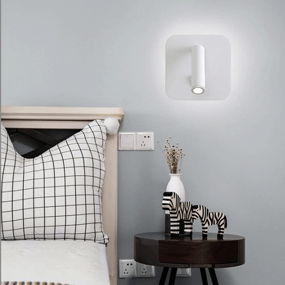 Applique murale LED liseuse avec double source lumineuse │ AMZOR