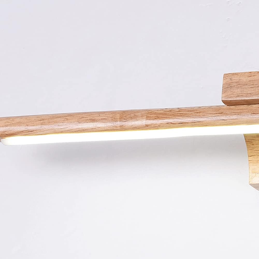 Applique murale LED salle de bain en bois avec interrupteur│ ARLAB