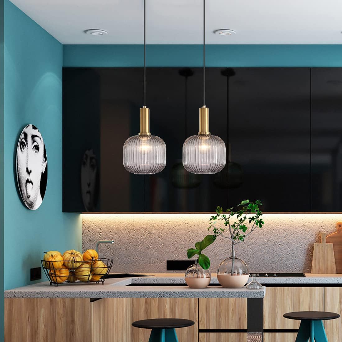 Suspension en verre nervurée YARVA