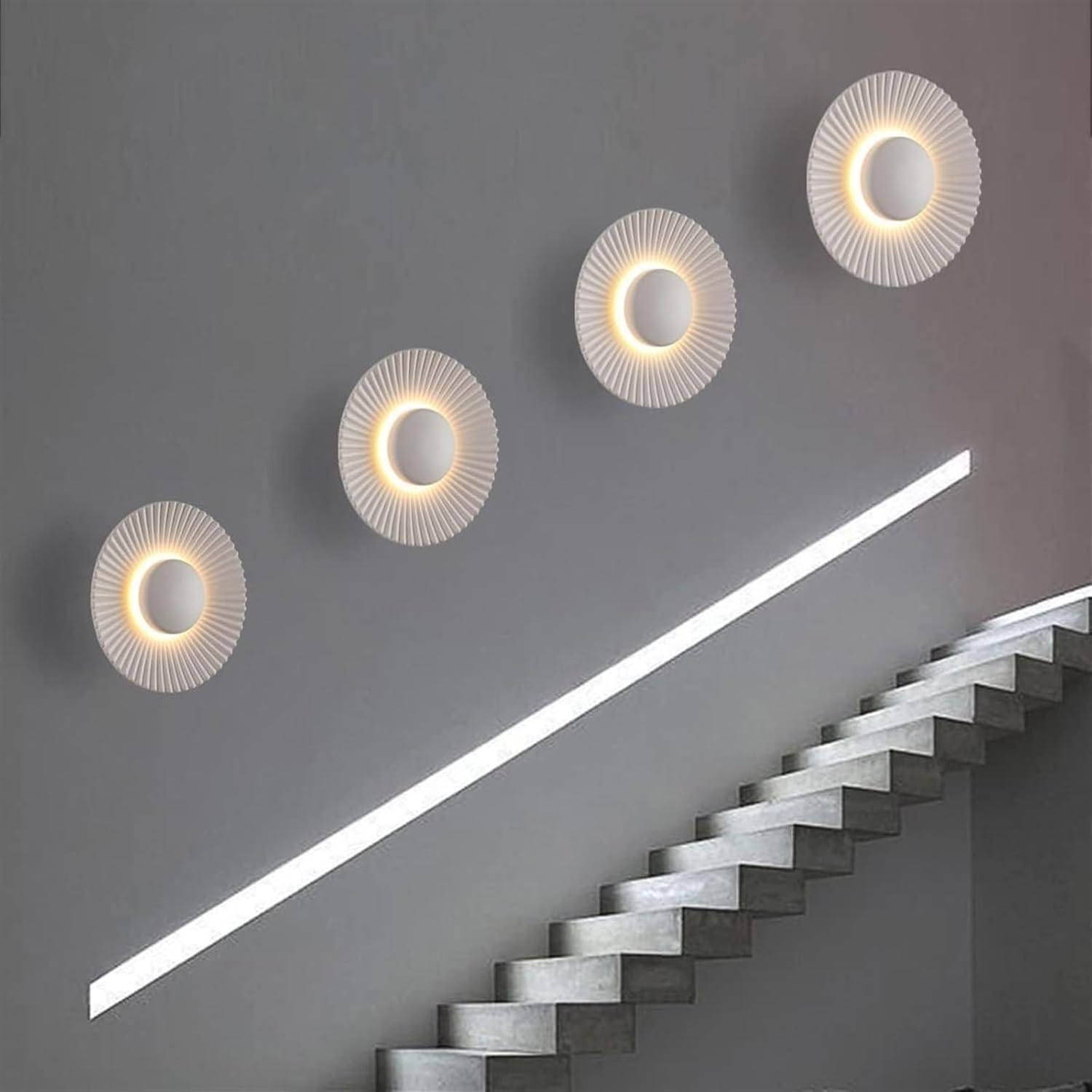 Applique murale LED moderne ronde en aluminium │ WASIDA