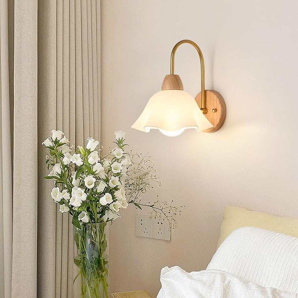 Applique murale vintage fleur en bois │ ROSA