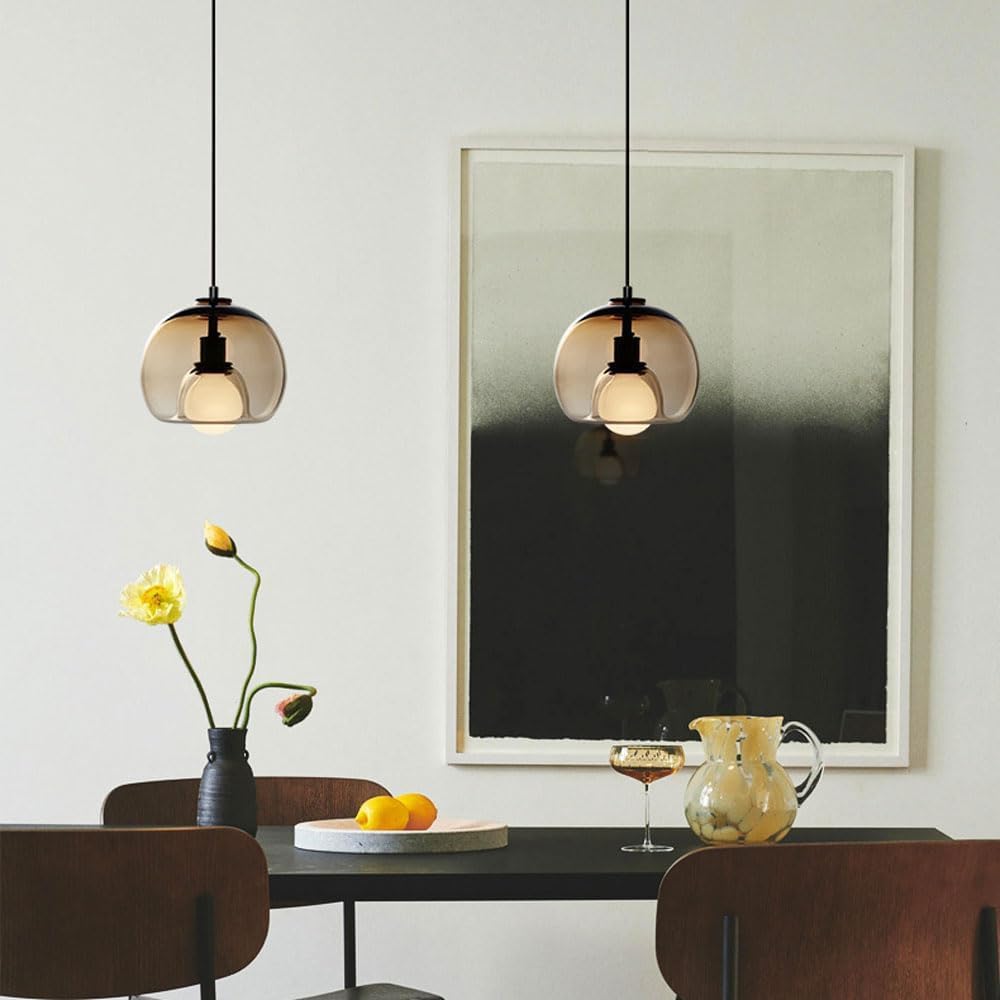 Suspension en verre fumé OPIA