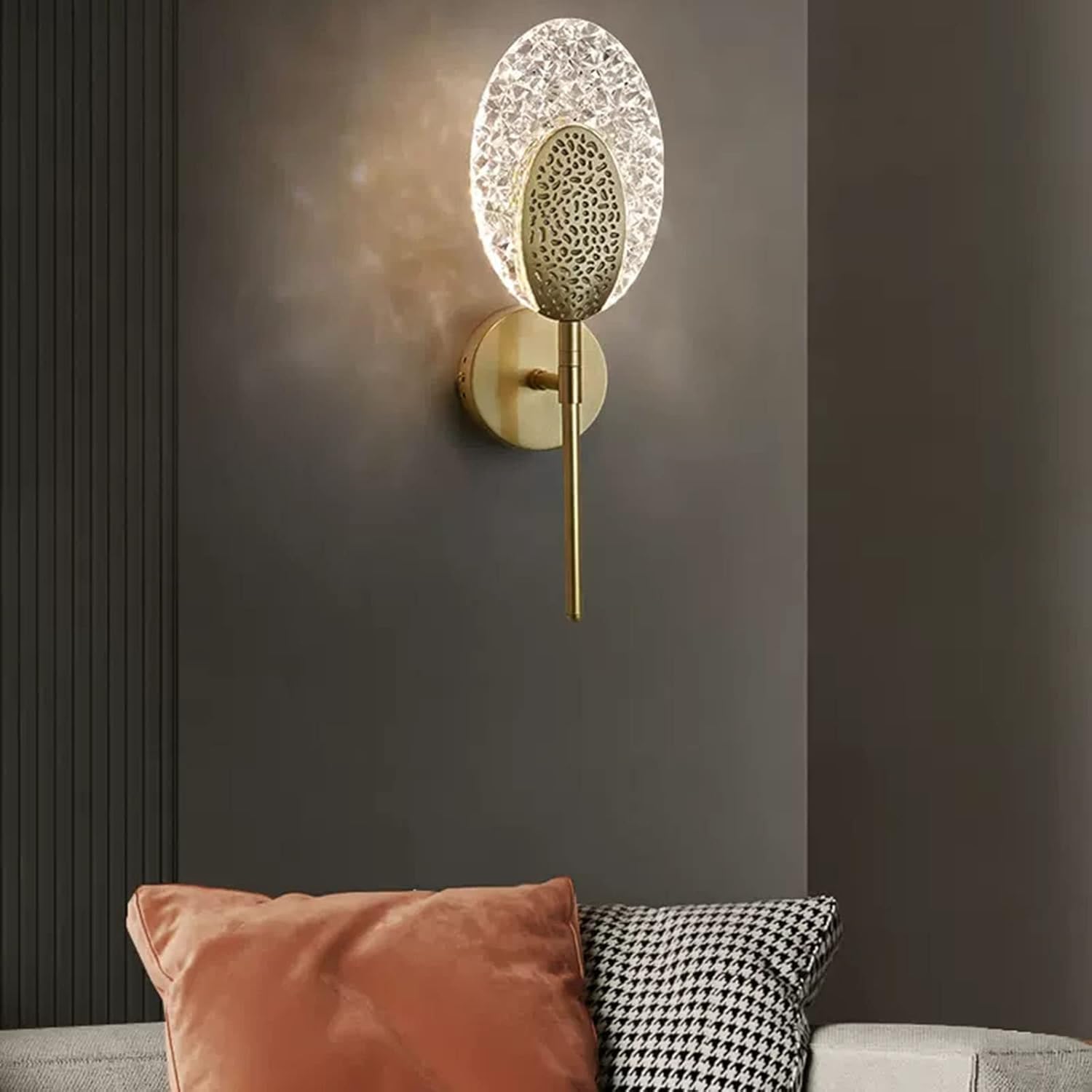 Applique murale dorée LED en laiton │ CAÎLA