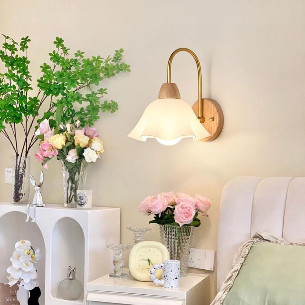Applique murale vintage fleur en bois │ ROSA